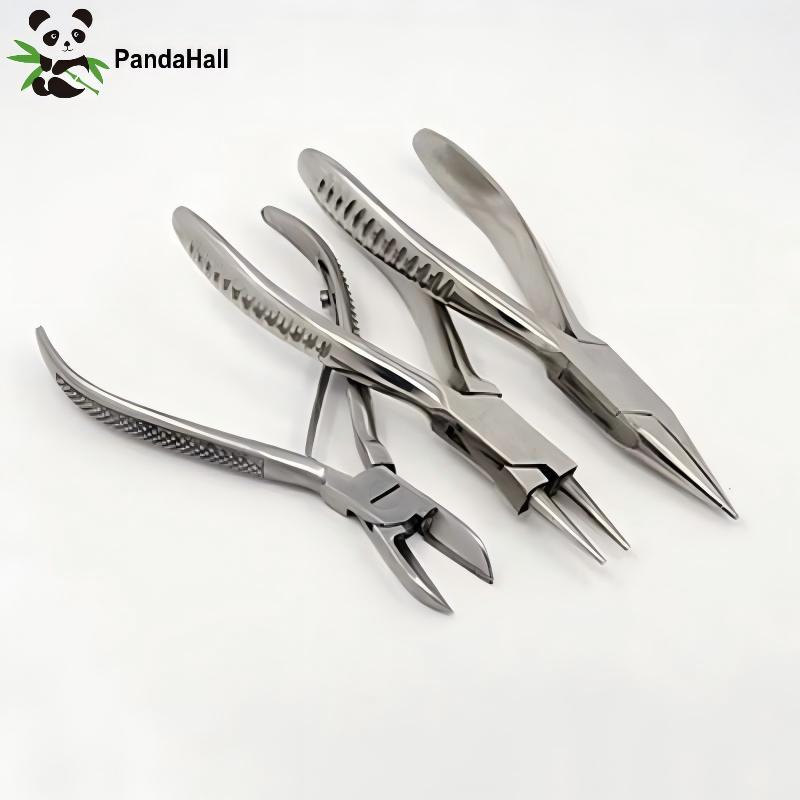 Jewelry Making Loop Pliers - PandaHall 3 szt./zestaw Szczypce boczne z