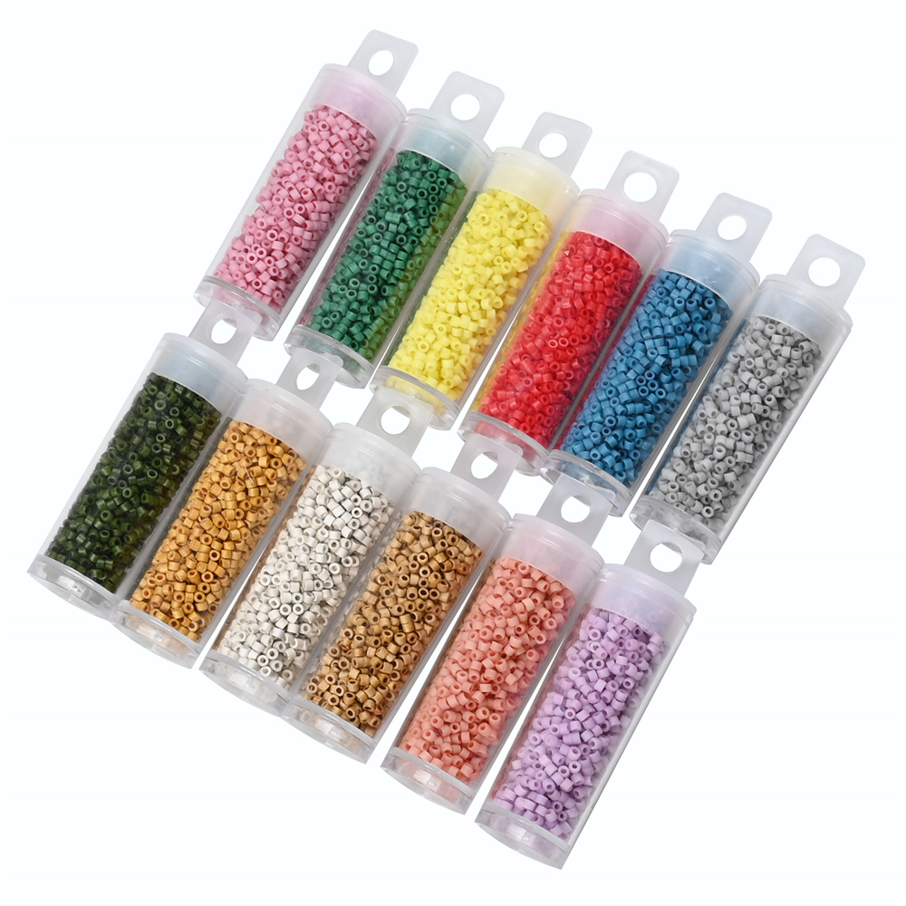Seed Bead Tube - 10 gramów japonia matowe małe szklane