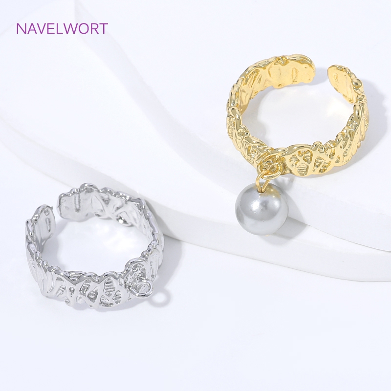 Jewelry Making Ring Tool - Pozłacane 18-karatowym złotem mosiężne pierścionki otwarte