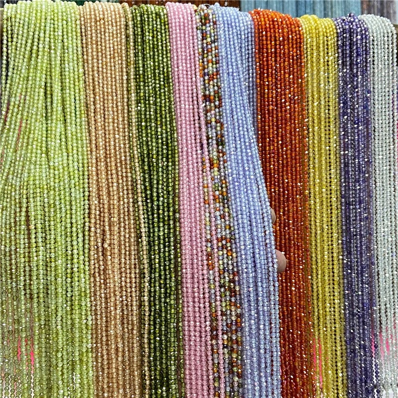 Seed Bead Tube - Koraliki z naturalnego cyrkonu fasetowanego 2mm/3mm/4mm