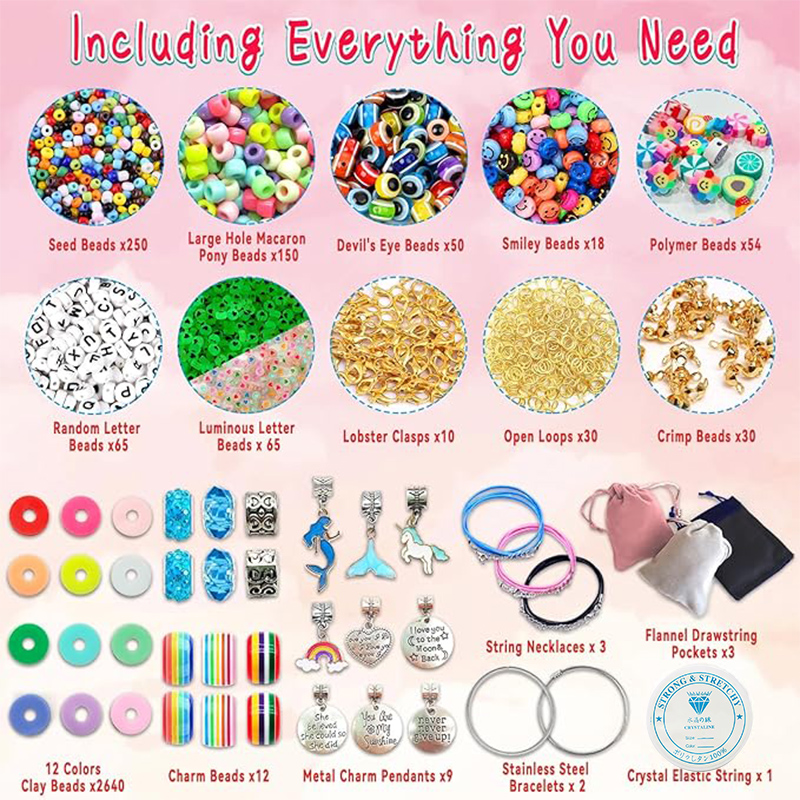 3400 sztuk koraliki Charms zes – Jewelry Making Birthday Party recenzja i cena