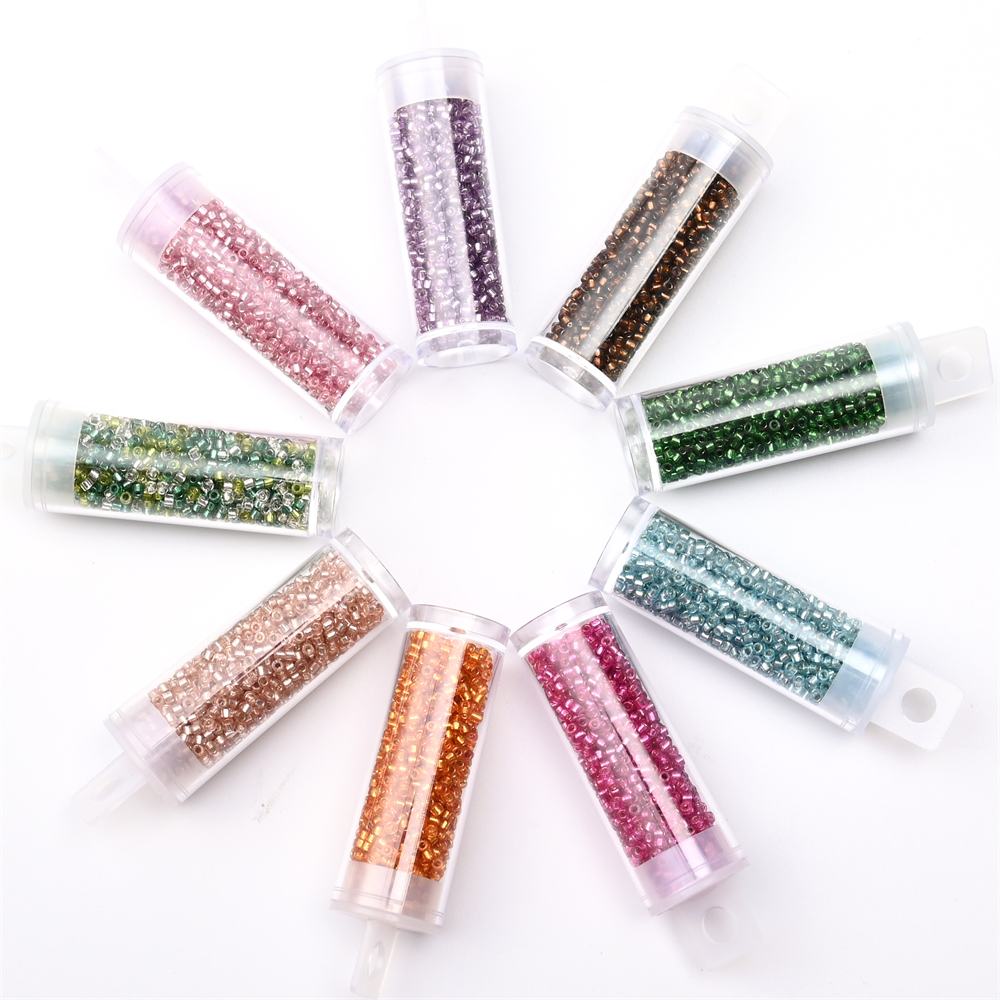 2mm kolor srebrny wewnątrz Min – Seed Bead Tube recenzja i cena