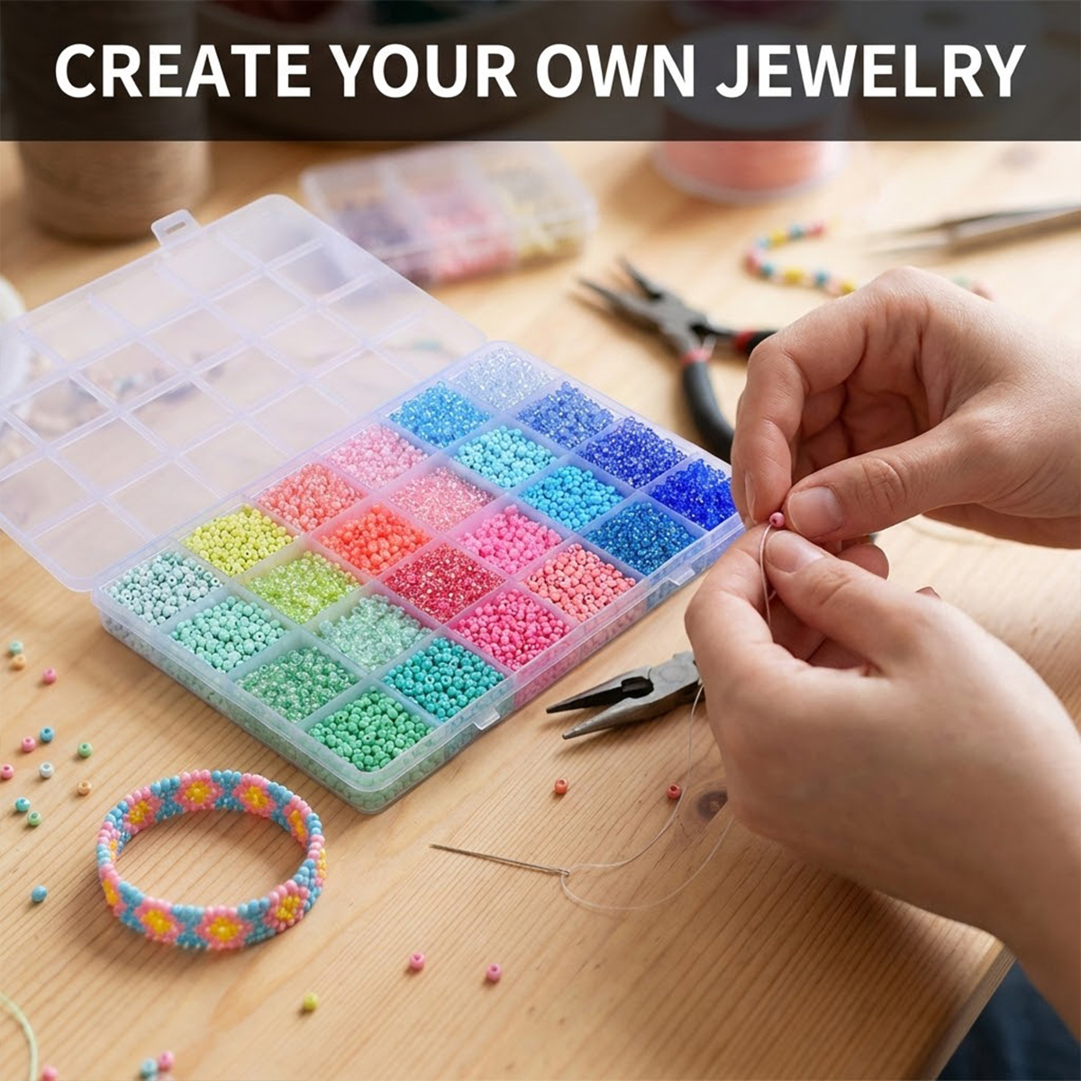 Zestaw 5200 sztuk szklanych ko – Jewelry Making Course recenzja i cena