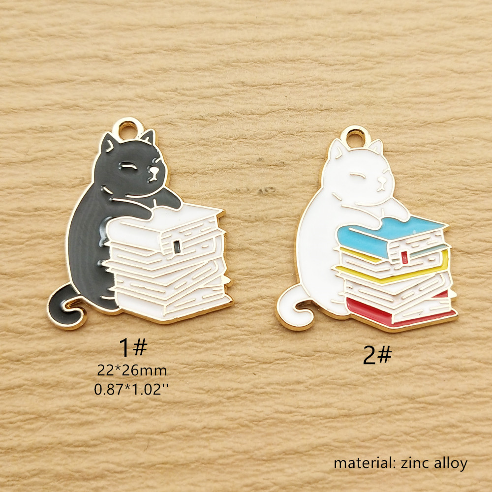 10 szt. Książki kot charms biż – Jewelry Making Books recenzja i cena
