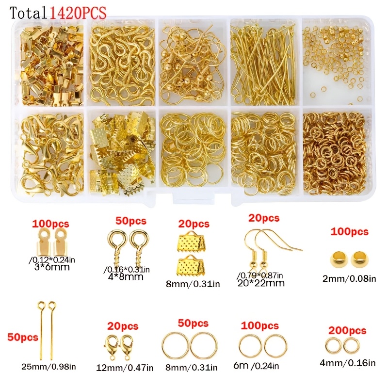 1420 szt. 1 pudełko Zestaw ele – Jewelry Making Ring Tool recenzja i cena